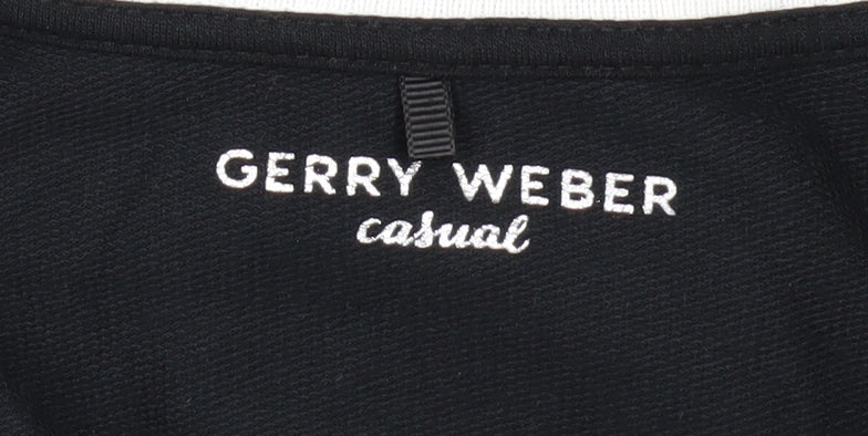 Womens UK Size 8 Gerry Weber Black Basic T-Shirt