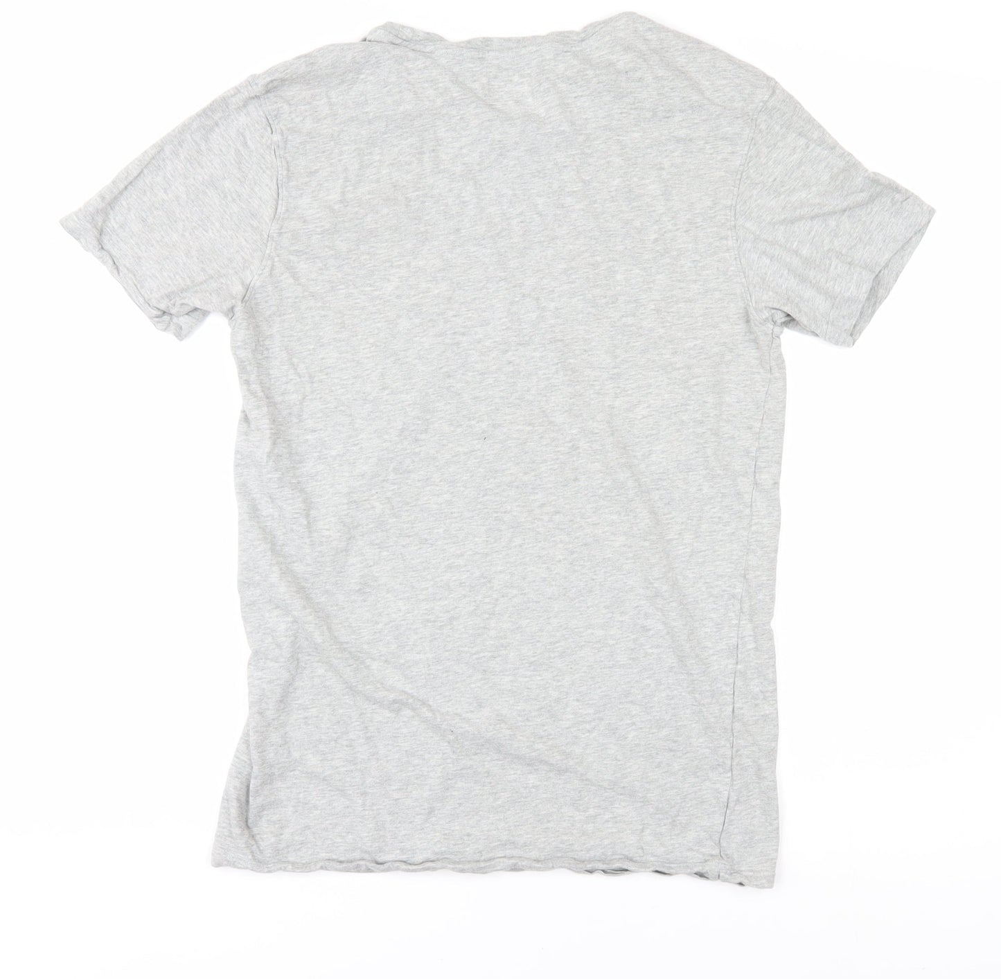 Lacoste Men's Grey Cotton Short Sleeve T-Shirt M