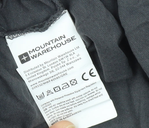 Mountain Warehouse Women's Black V-Neck T-Shirt Size 18