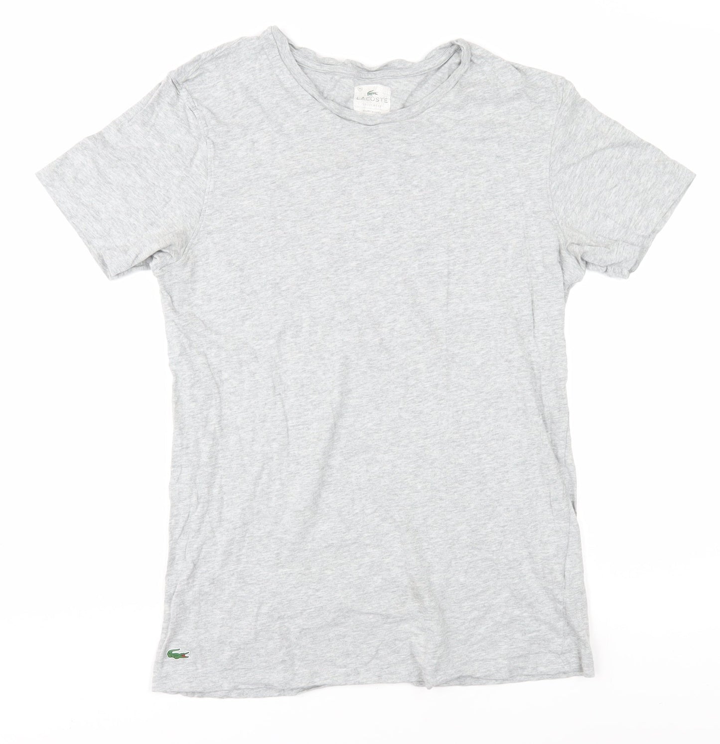 Lacoste Men's Grey T-Shirt Short Sleeve M