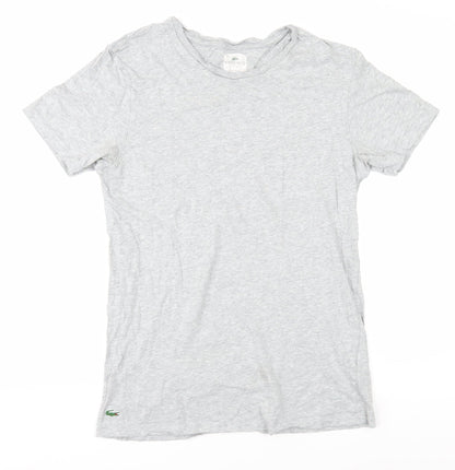 Lacoste Men's Grey T-Shirt Short Sleeve M