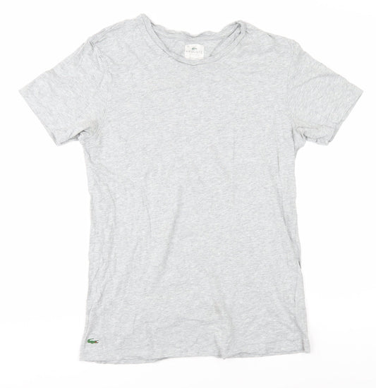 Lacoste Men's Grey T-Shirt Short Sleeve M