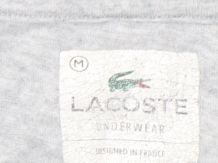 Lacoste Men's Grey T-Shirt Short Sleeve M
