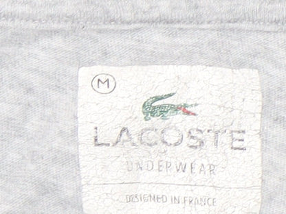 Lacoste Men's Grey T-Shirt Short Sleeve M