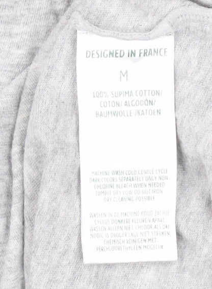 Lacoste Men's Grey T-Shirt Short Sleeve M