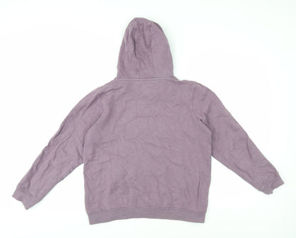 Animal Girls Purple Pullover Hoodie Size 13 Years Graphic Print