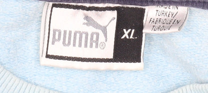 Puma Men's XL Blue Long Sleeve Sports T-Shirt