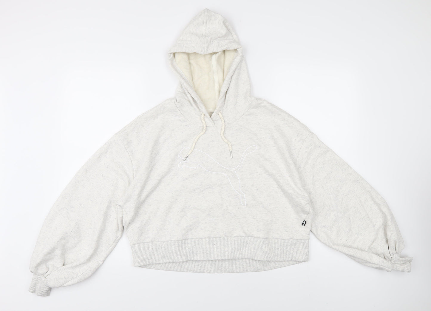 Puma Women's Ivory Pullover Hoodie, Size M, Casual Style