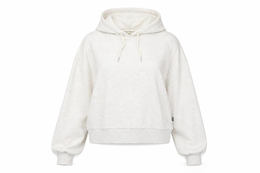 Womens UK Size M PUMA Ivory Pullover Hoodie