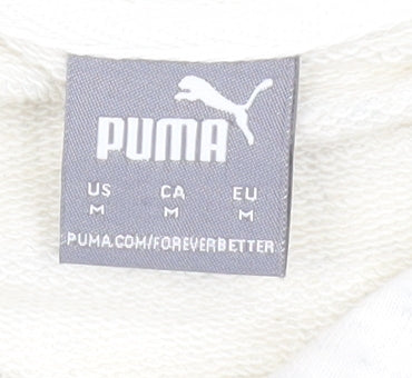 Puma Women's Ivory Pullover Hoodie, Size M, Casual Style