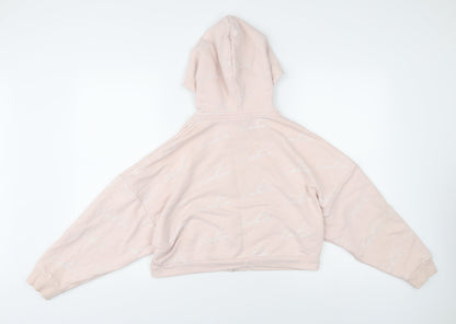 The Couture Club Women's Pink XS Full Zip Hoodie