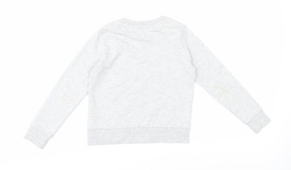 Juicy Couture Girls Grey Pullover Top, 7-8 Years, Graphic Logo