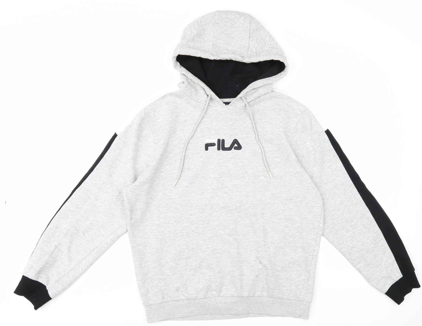 Mens UK Size S FILA Grey Pullover Hoodie