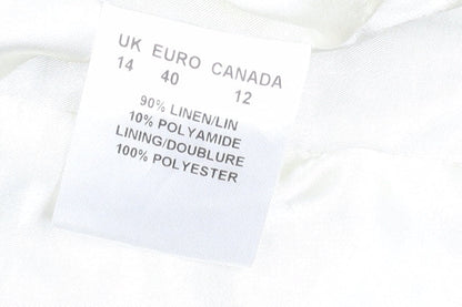 Windsmoor Women's Beige Check Linen Suit Jacket