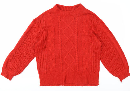 Womens UK Size 8 Brave Soul Red Jumper Jumper