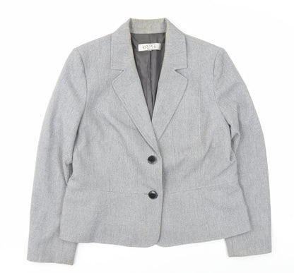 Kasper Women's Grey Blazer 14P Classic Fit