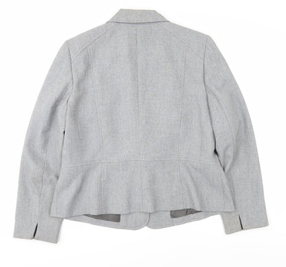 Kasper Women's Grey Blazer 14P Classic Fit