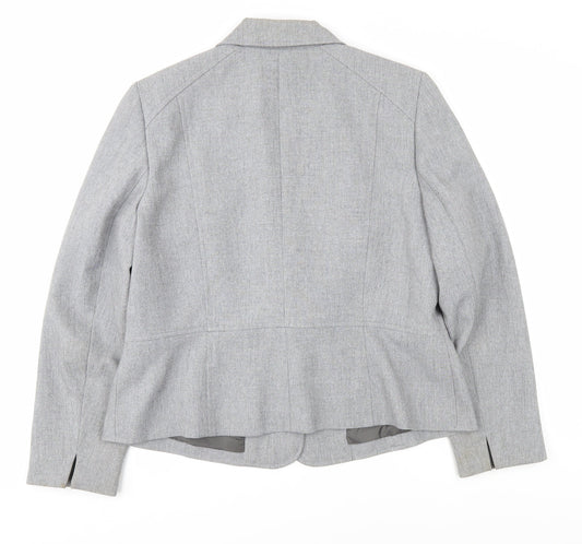 Kasper Women's Grey Blazer 14P Classic Fit