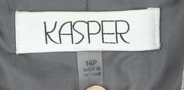 Kasper Women's Grey Blazer 14P Classic Fit
