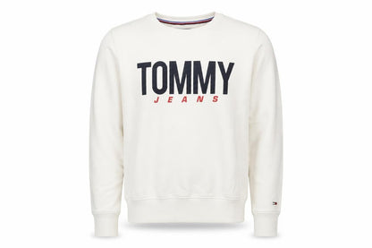 Mens UK Size S Tommy Jeans White Pullover Jumper