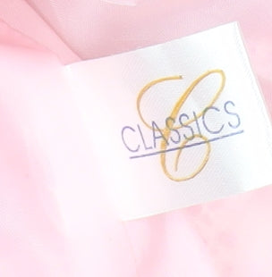Classics Women's Pink Bouclé Check Suit Jacket Size 16