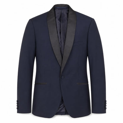 Mens UK Size 40 French Connection Regular Blue Suit Tuxedo