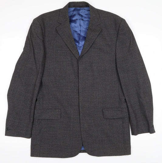 Mens UK Size 38 Daniel Hechter Regular Grey Suit Jacket