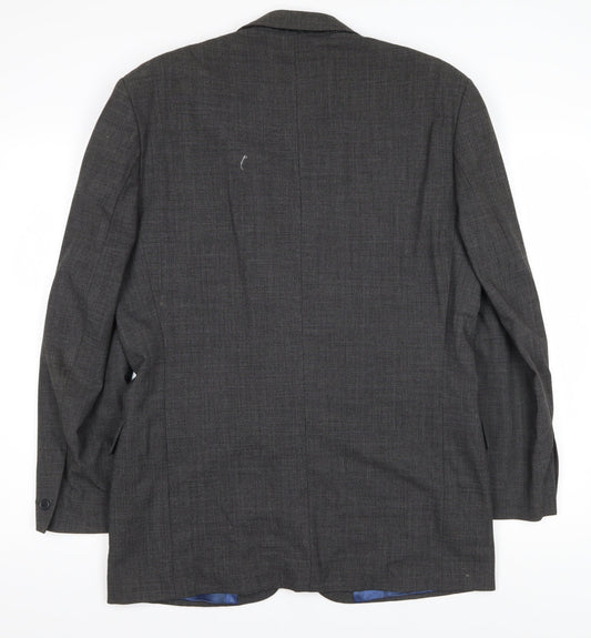 Mens UK Size 38 Daniel Hechter Regular Grey Suit Jacket
