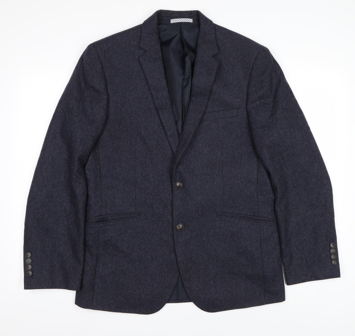 Mens UK Size 40 Marks and Spencer Regular Blue Suit Jacket