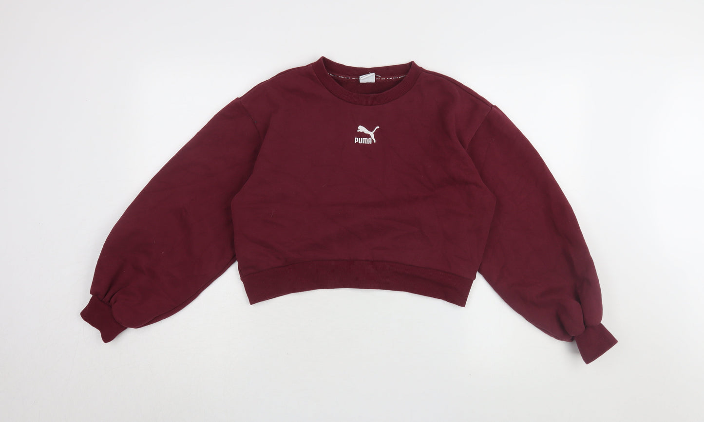 Puma Women’s Red Pullover Sweatshirt Size S
