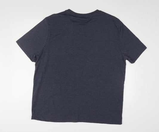 George Men's Star Wars Christmas T-Shirt, 2XL, Blue