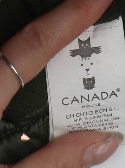 Canada House Girls Green Heart Puffer Jacket 24M