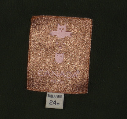 Canada House Girls Green Heart Puffer Jacket 24M