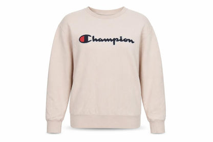 Womens UK Size L Champion Beige Pullover Sweatshirt