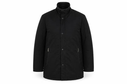 Mens UK Size M Guise Black Overcoat
