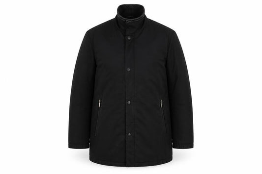 Mens UK Size M Guise Black Overcoat