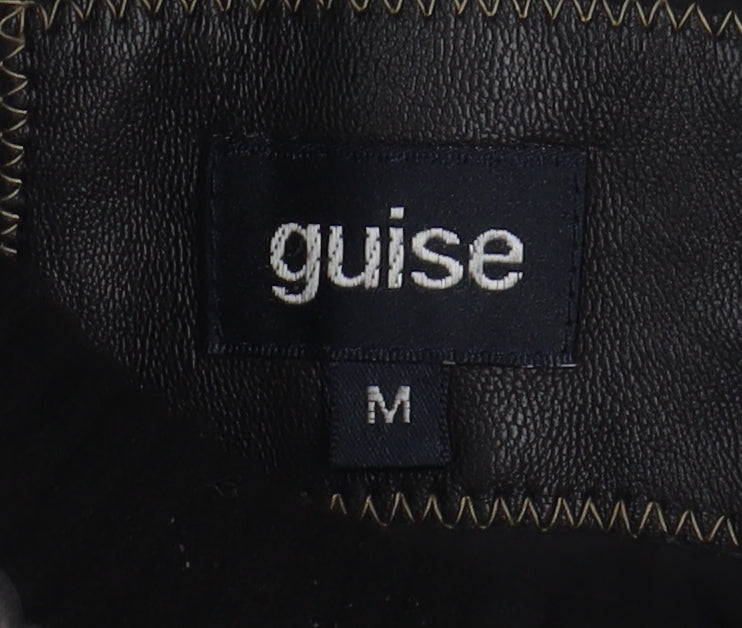 Mens UK Size M Guise Black Overcoat