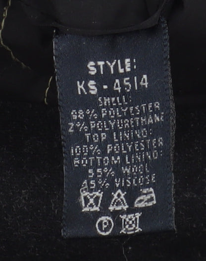 Mens UK Size M Guise Black Overcoat