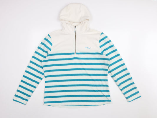 Craghoppers Women's Multicoloured Striped Pullover Hoodie Size 18