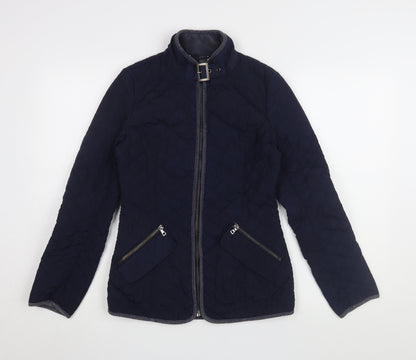 Womens UK Size 6 NEXT Blue Quilted Coat