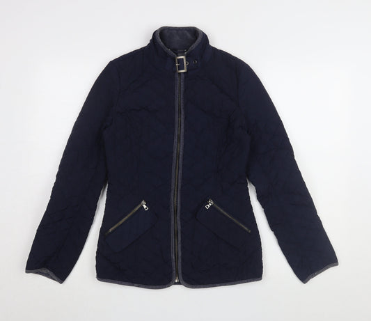 Womens UK Size 6 NEXT Blue Quilted Coat