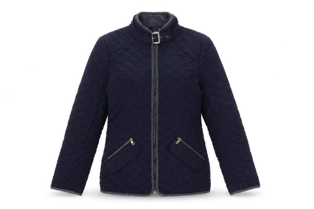 Womens UK Size 6 NEXT Blue Quilted Coat