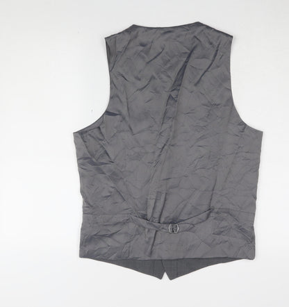 Mens UK Size 38 Marks and Spencer Regular Grey Suit Waistcoat