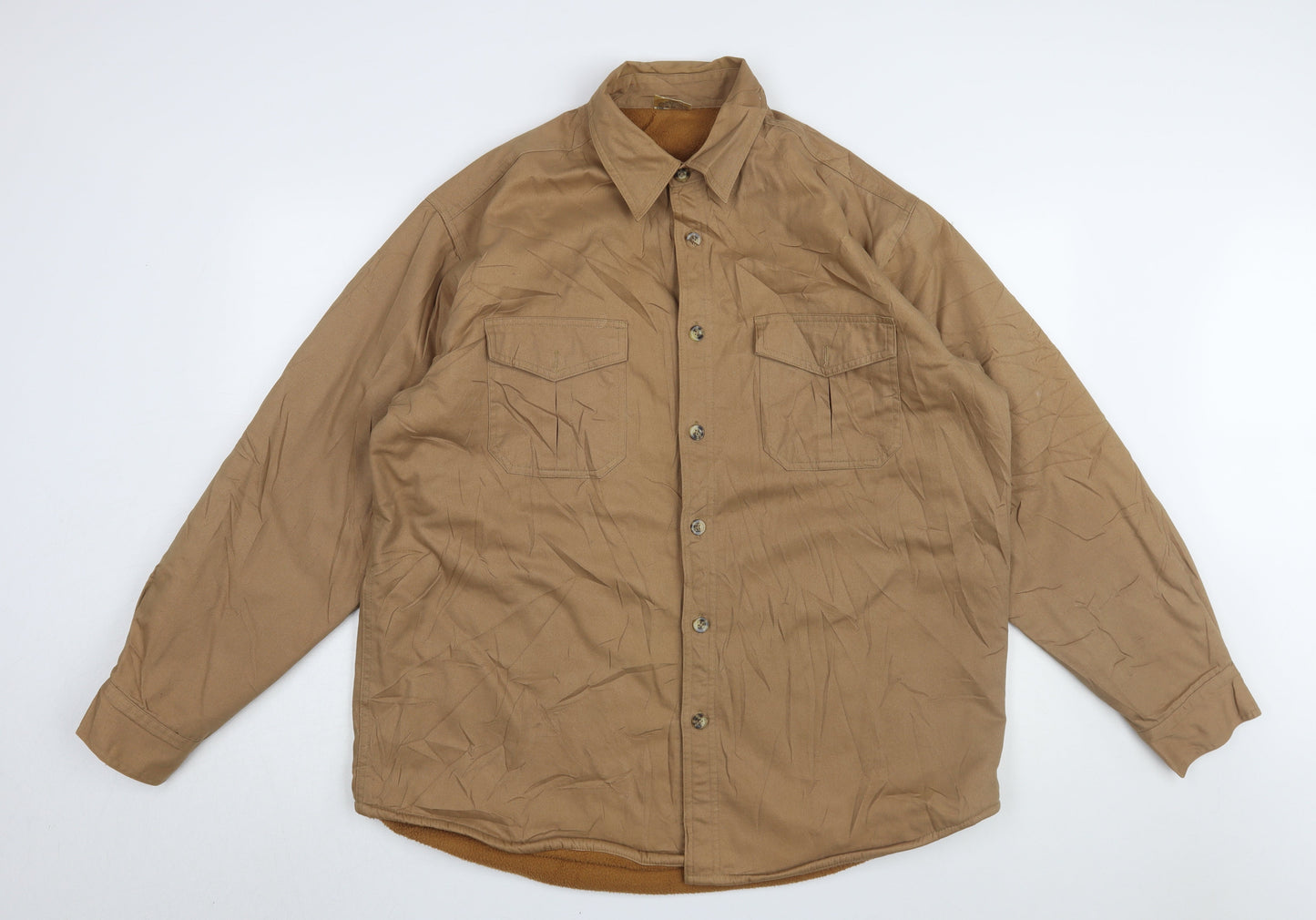 Mens UK Size L Premier Man Brown Basic Jacket