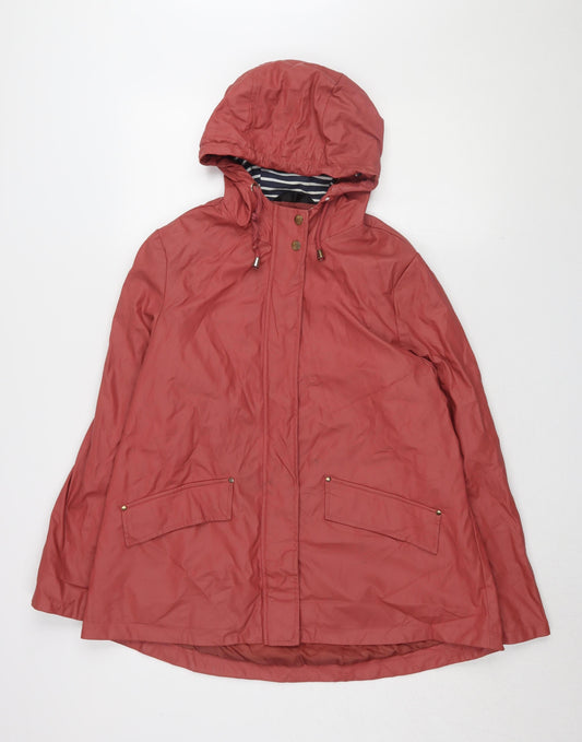Womens UK Size 12 Dunnes Stores Red Rain Coat