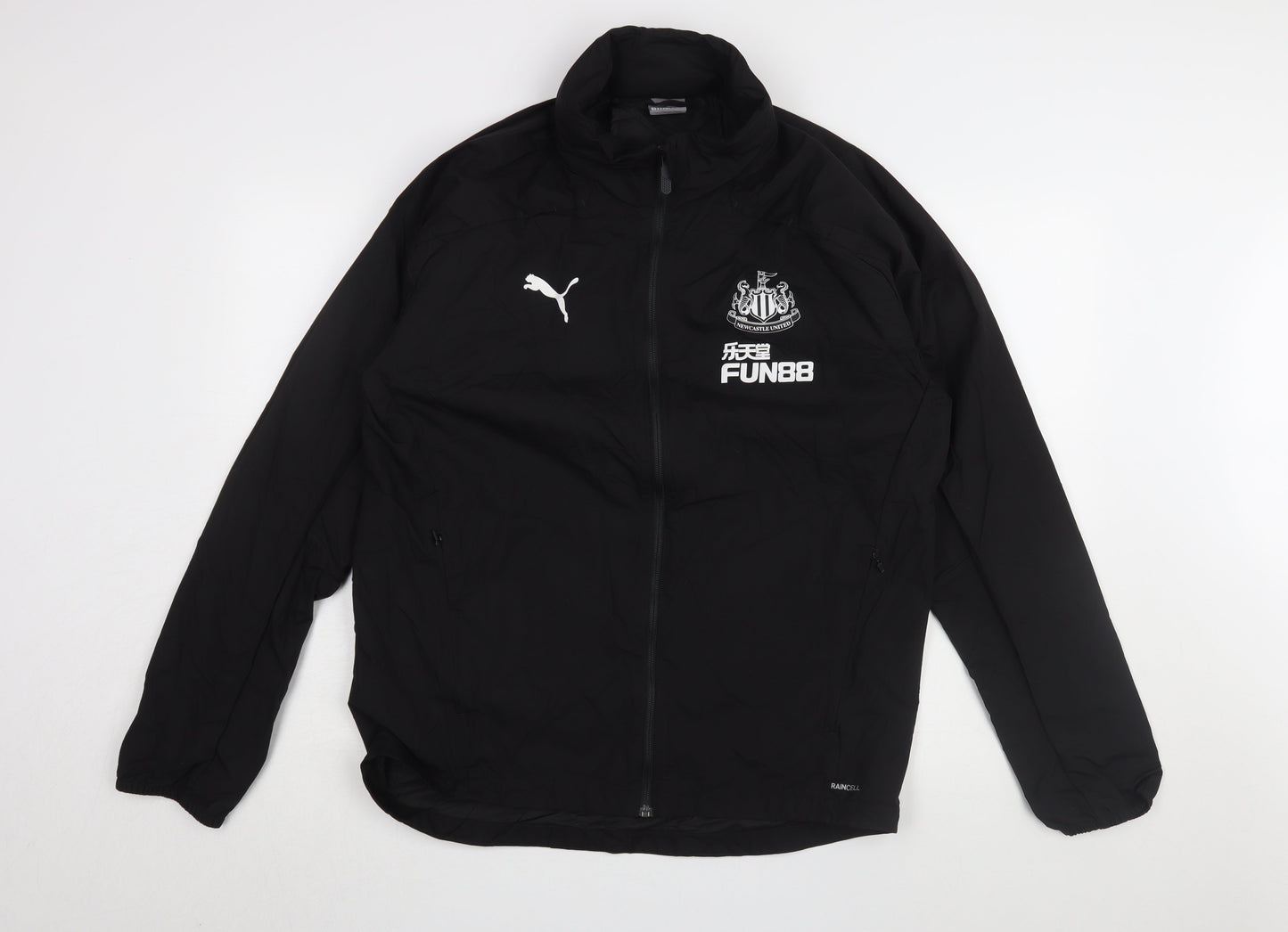 Mens UK Size L PUMA Black Rain Coat