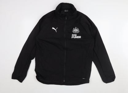 Mens UK Size L PUMA Black Rain Coat