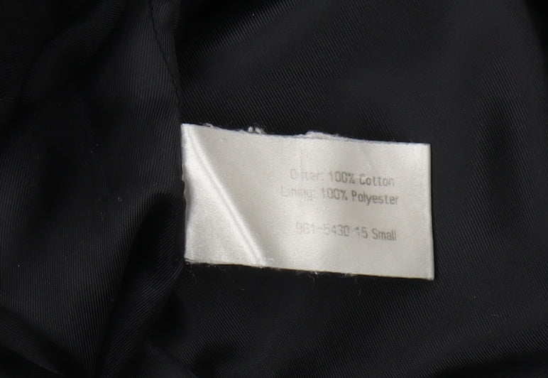 Mens UK Size S Cecil Gee Black Trench Coat