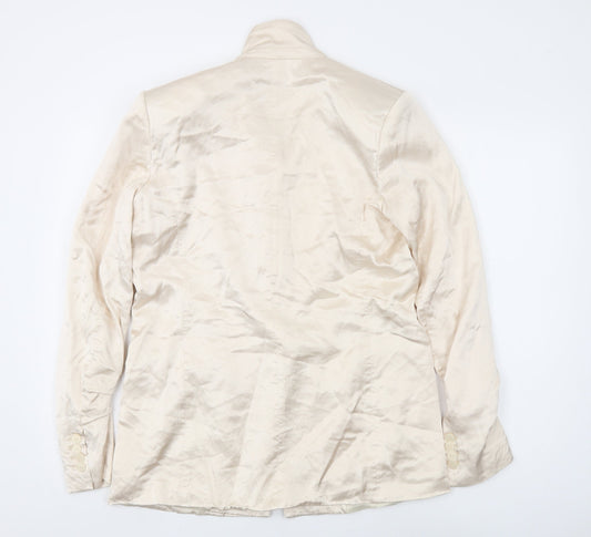 Zara Women's Ivory Blazer, Size 10, Formal Wear