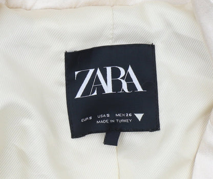 Zara Women's Ivory Blazer, Size 10, Formal Wear